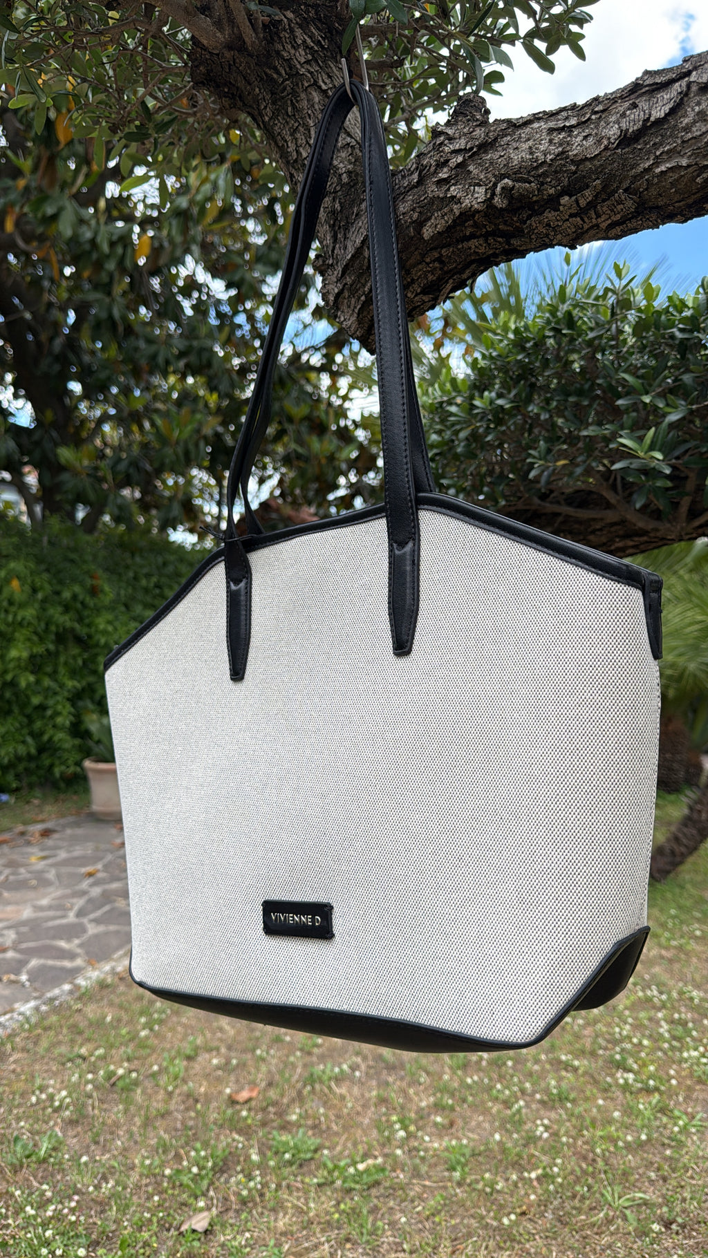 Borsa Vivienne D Shopper Canvas Fabric VFA249