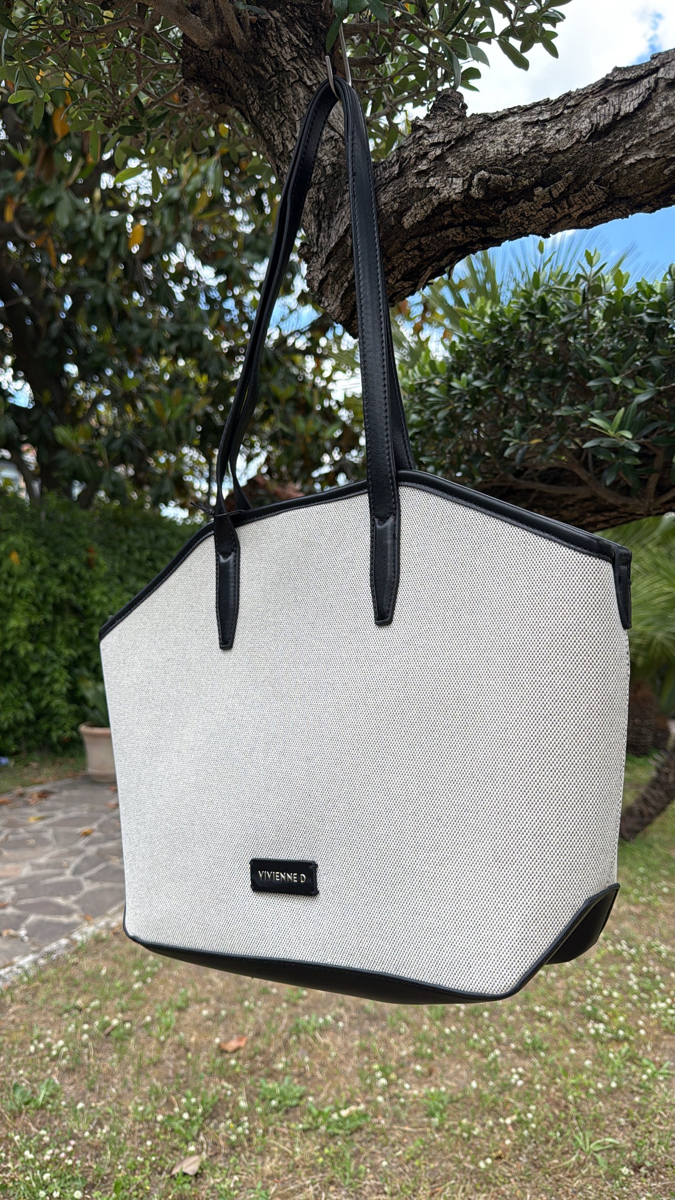 Borsa Vivienne D Shopper Canvas Fabric VFA249