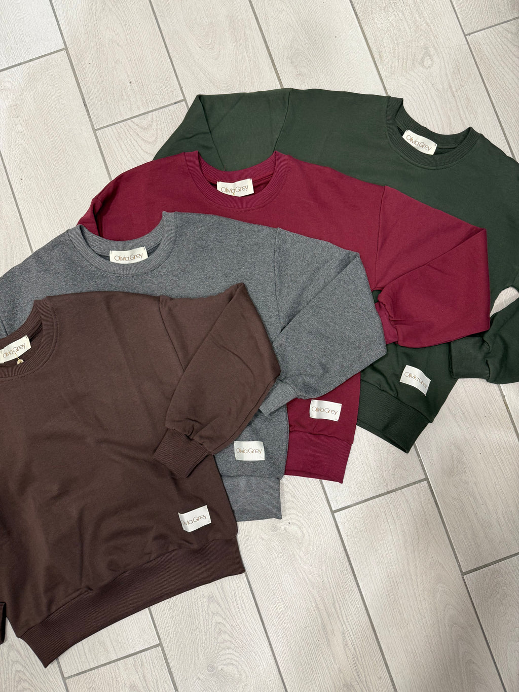 Felpa Olivia Grey basic