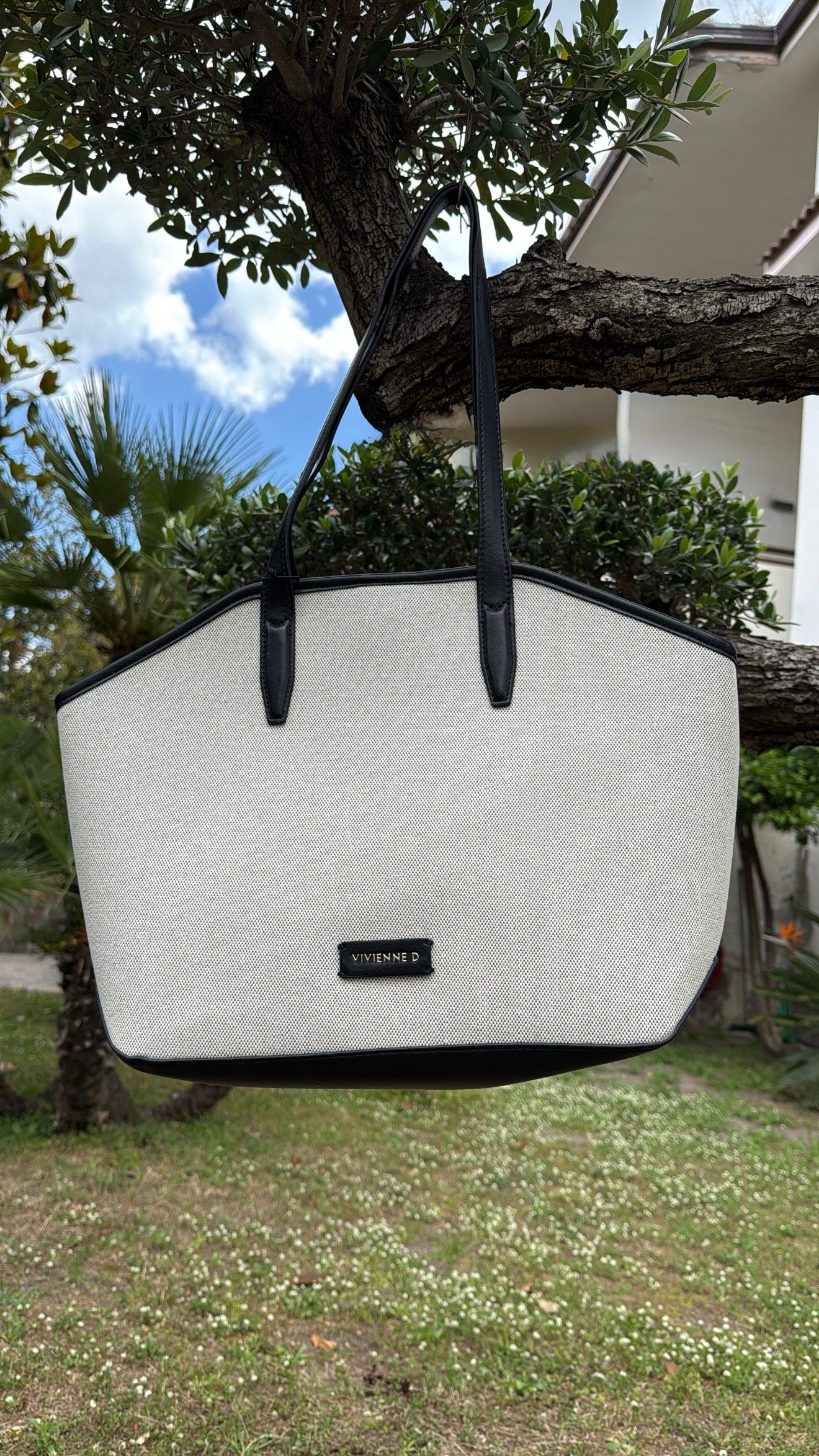 Borsa Vivienne D Shopper Canvas Fabric VFA249