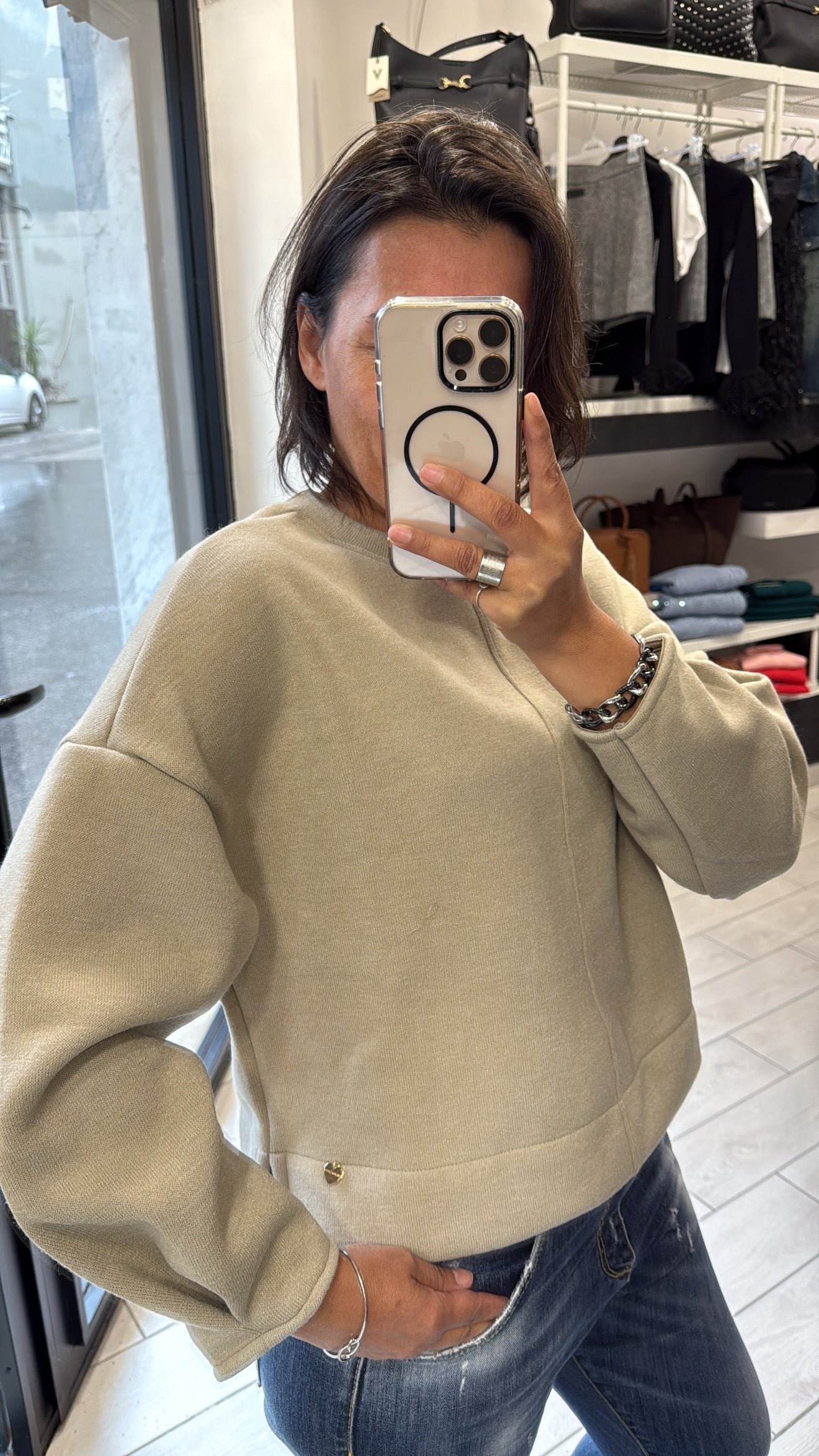 Maglia Olivia Grey