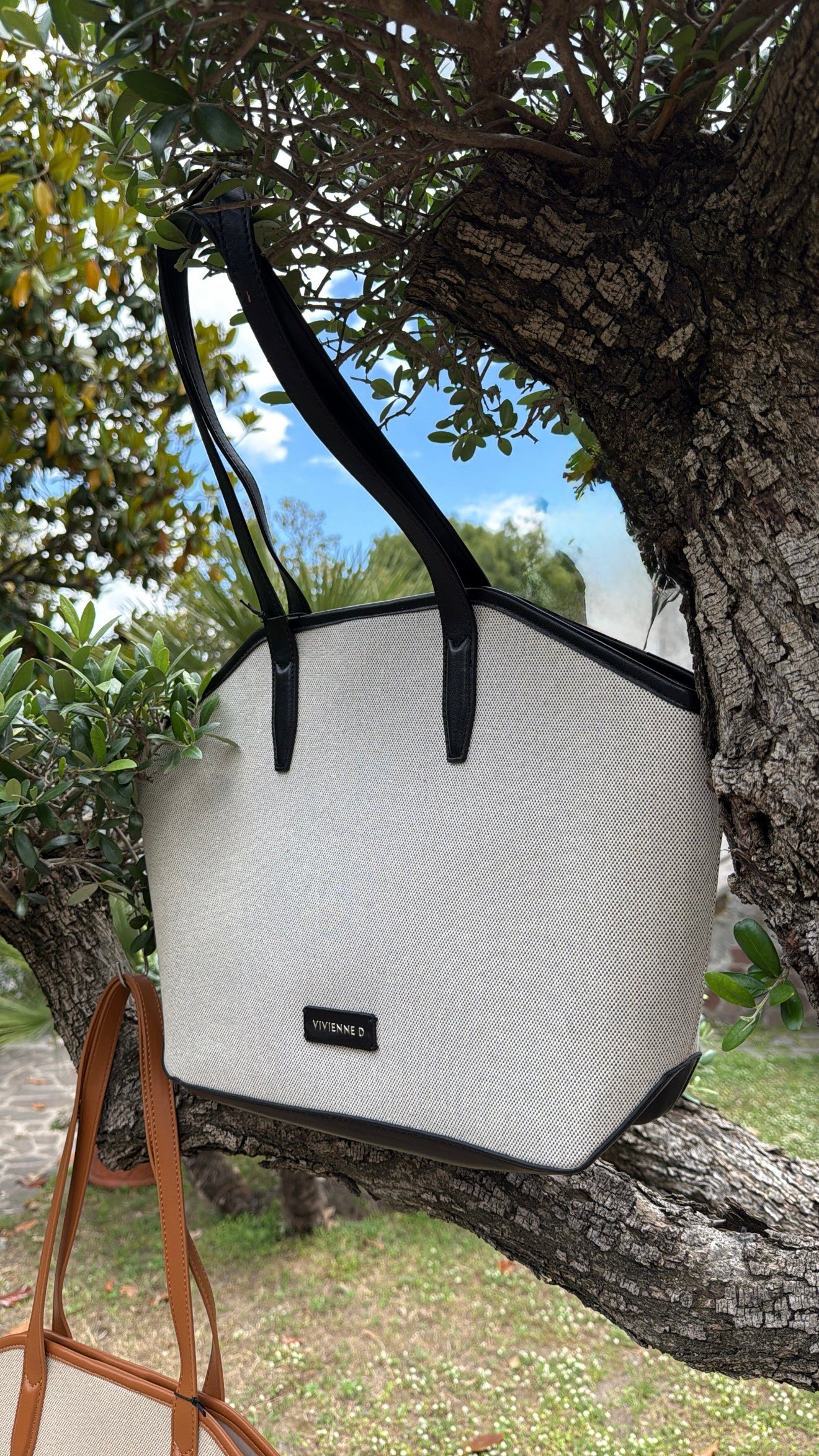 Borsa Vivienne D Shopper Canvas Fabric VFA249