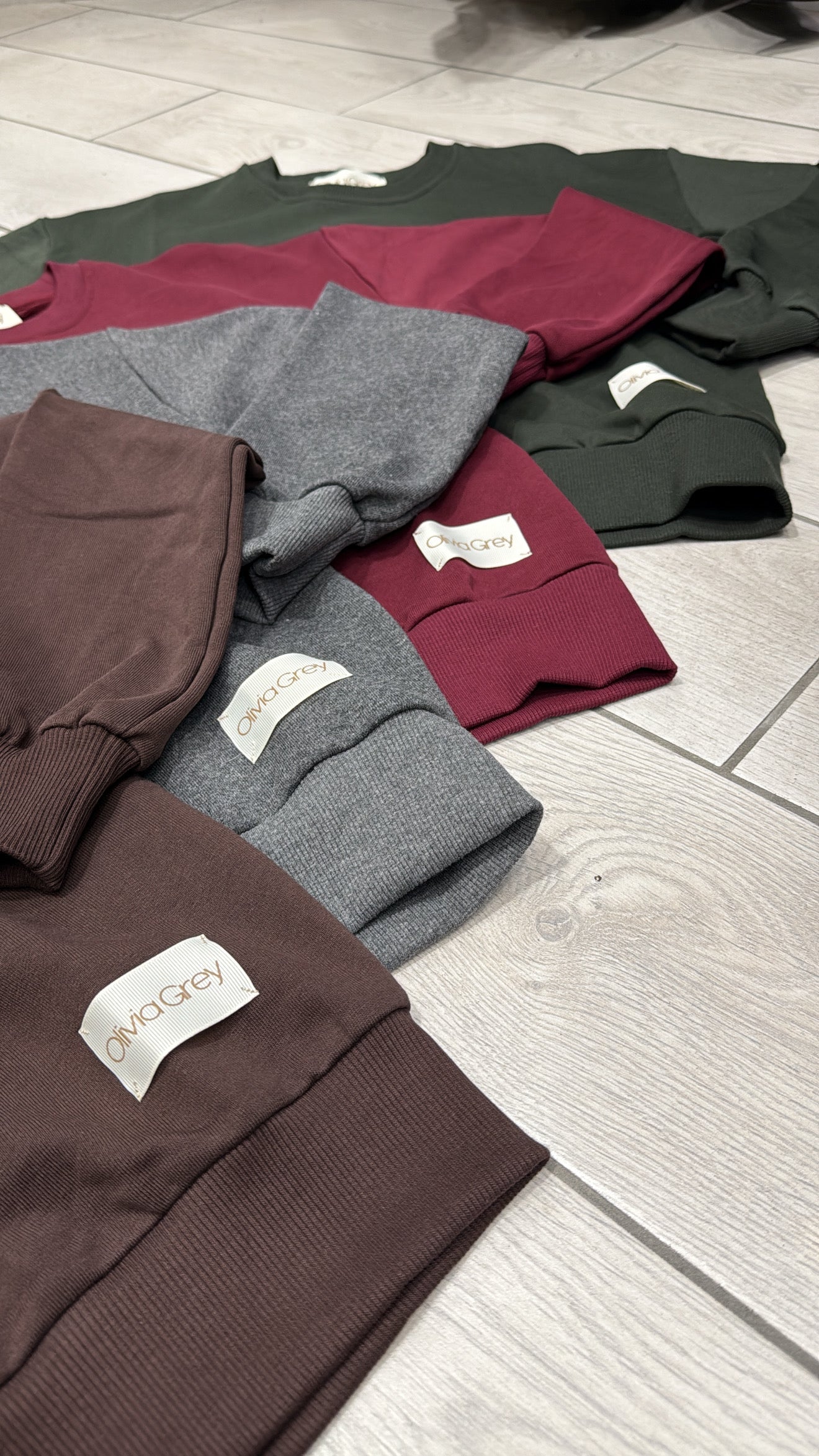 Felpa Olivia Grey basic