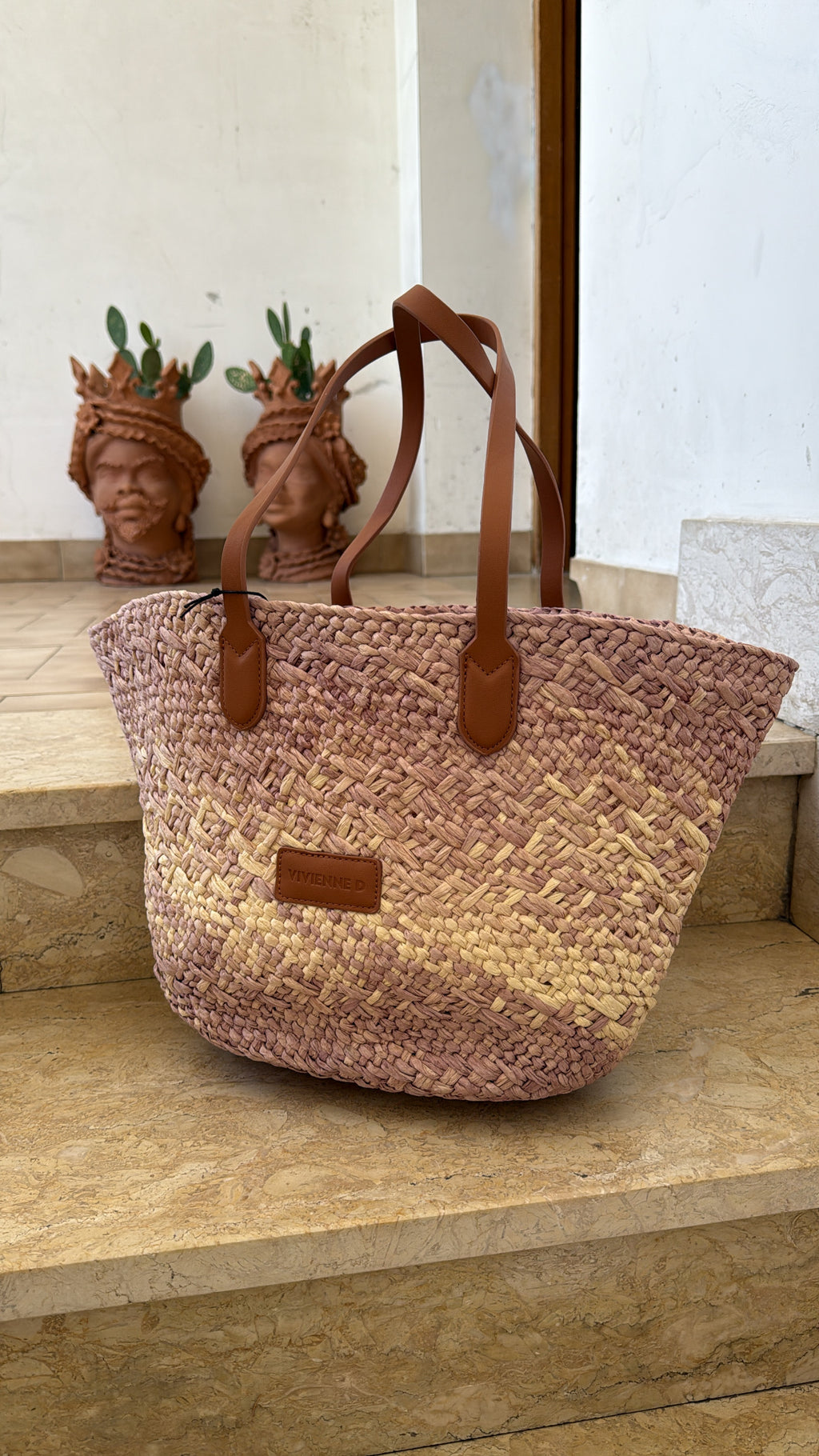 Borsa VIVIENNE D Cesta Rafia VE253