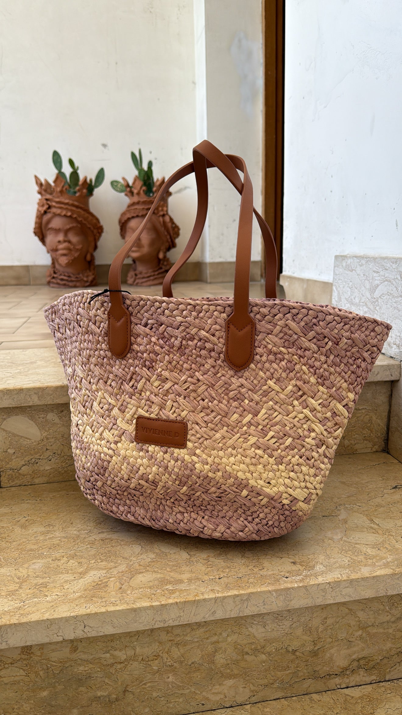 Borsa VIVIENNE D Cesta Rafia VE253