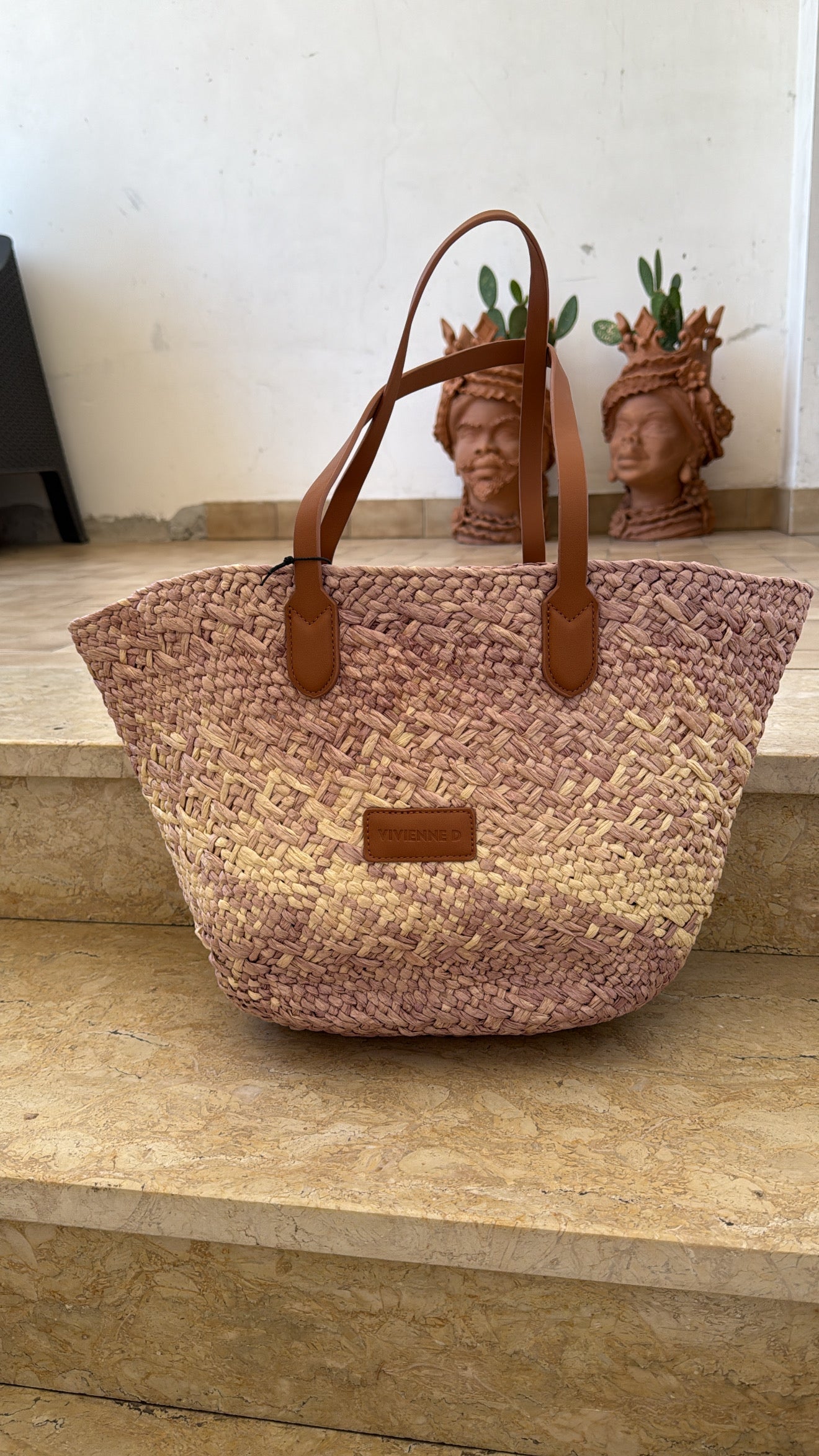Borsa VIVIENNE D Cesta Rafia VE253