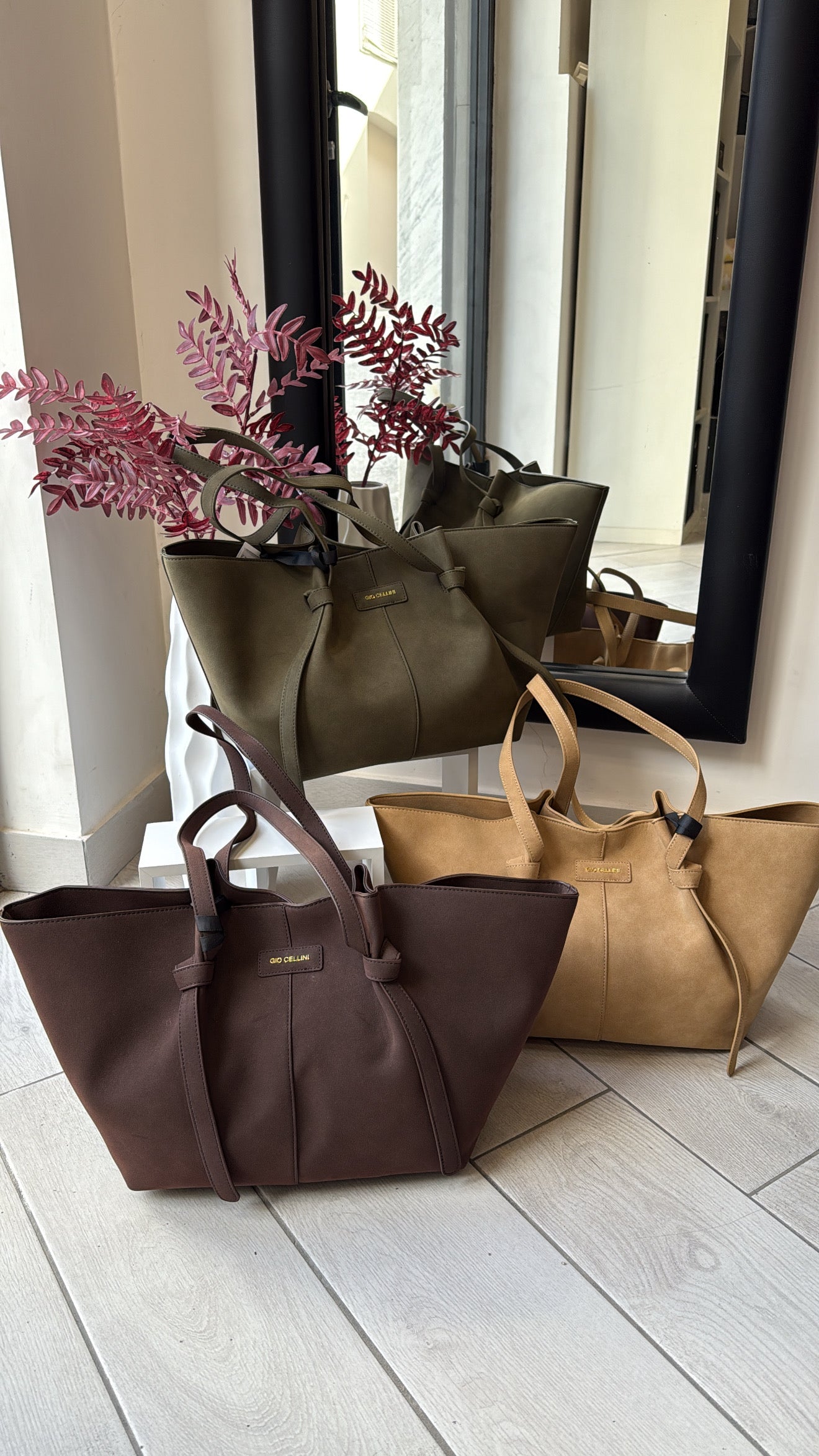 Borsa Gio Cellini Shopper Camoscio