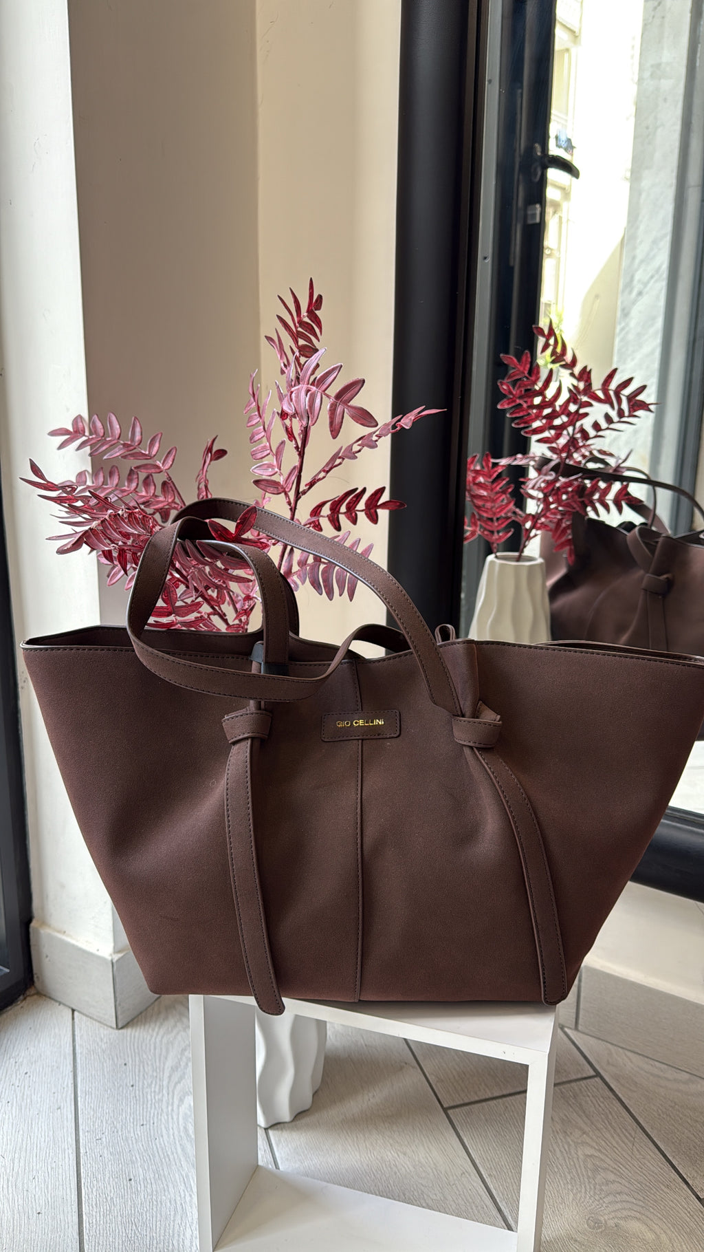 Borsa Gio Cellini Shopper Camoscio