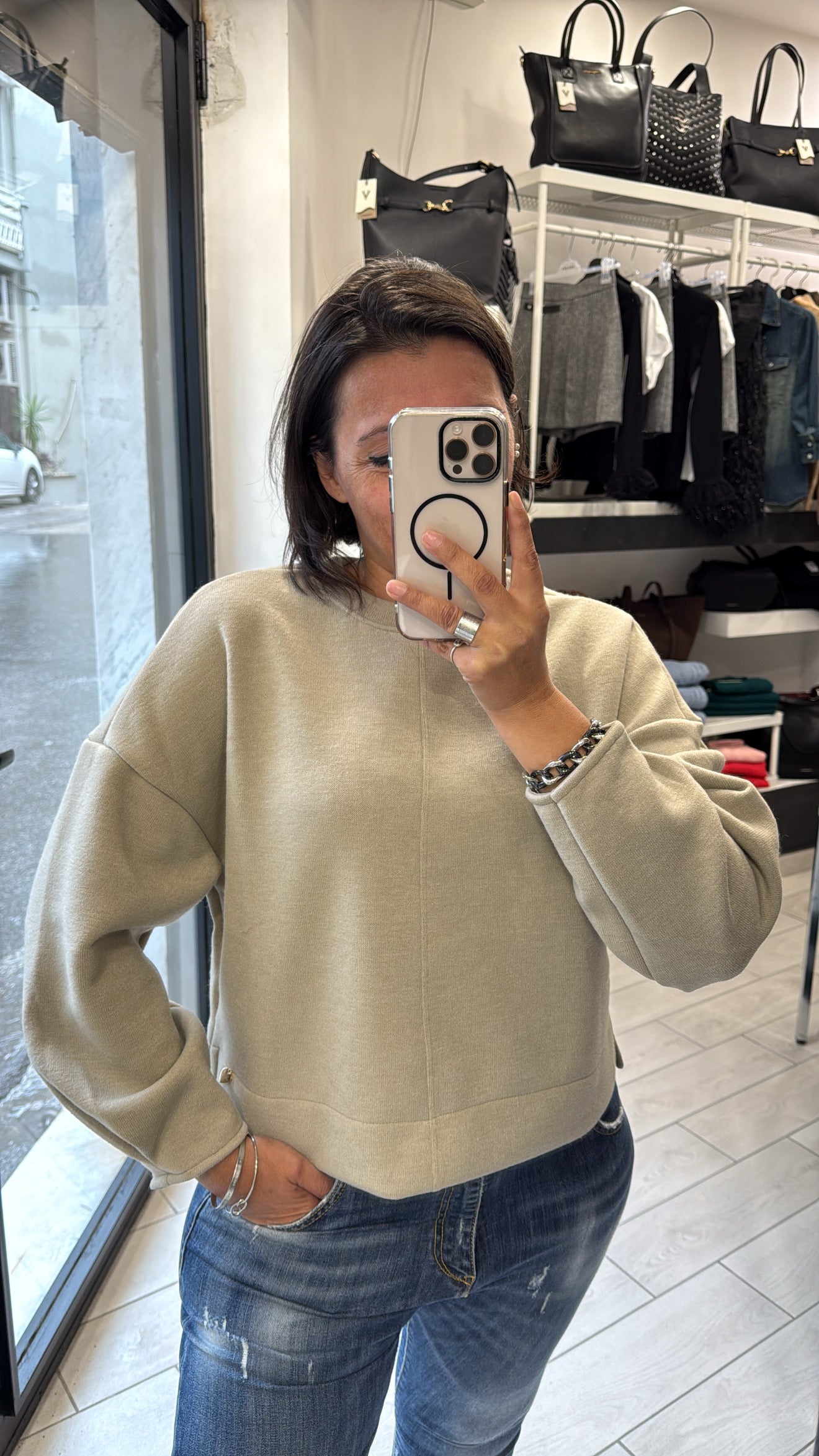 Maglia Olivia Grey