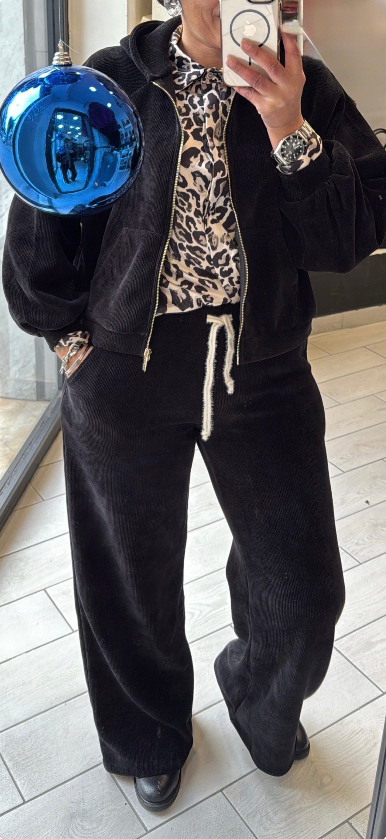 Pantaloni Olivia Grey