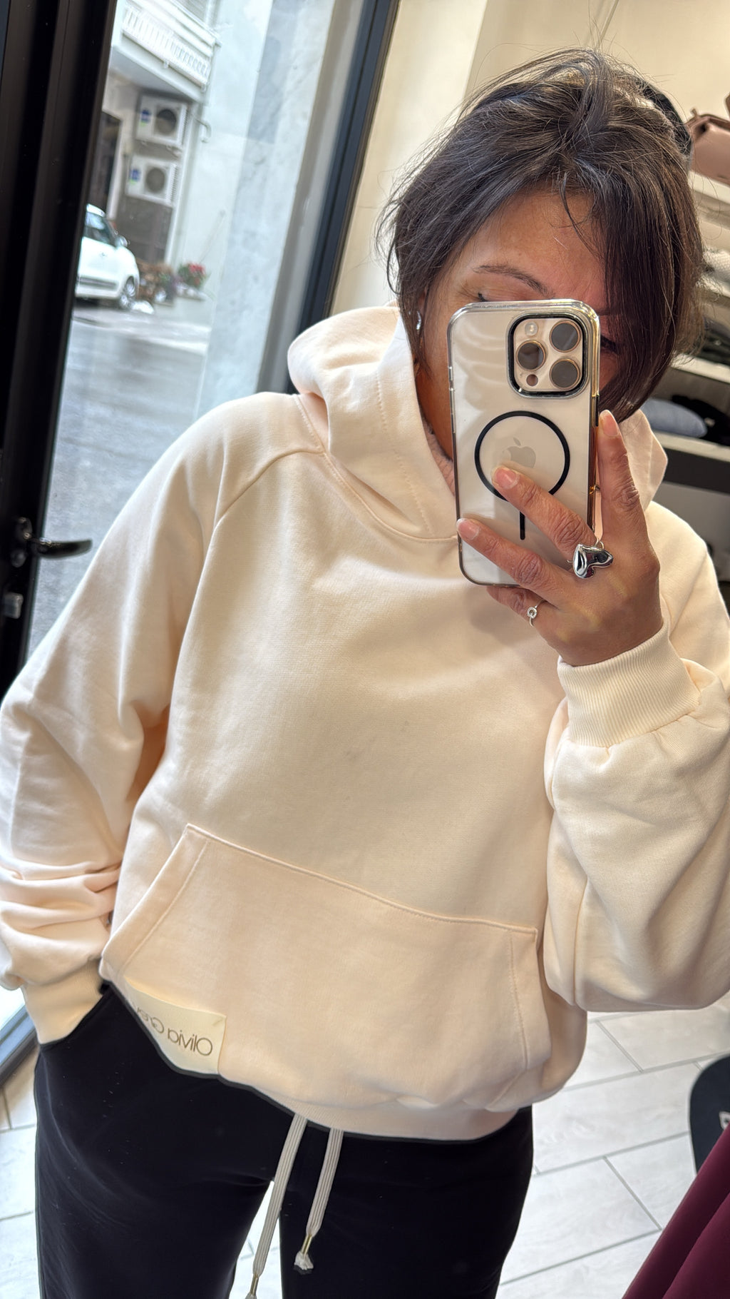 Felpa Olivia Grey Cc