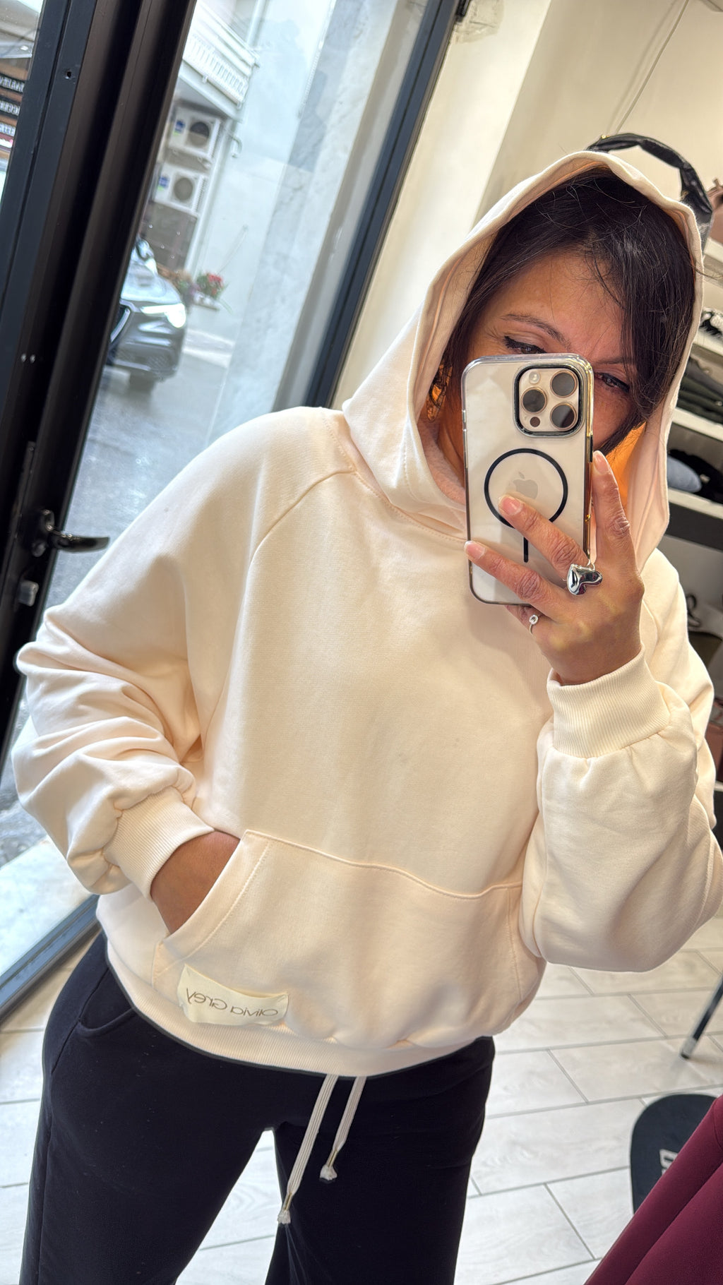Felpa Olivia Grey Cc